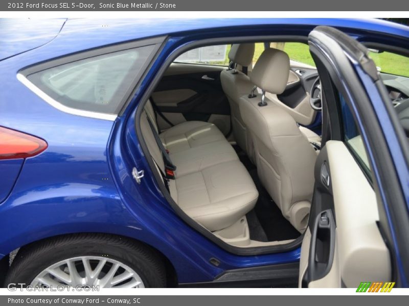 Sonic Blue Metallic / Stone 2012 Ford Focus SEL 5-Door