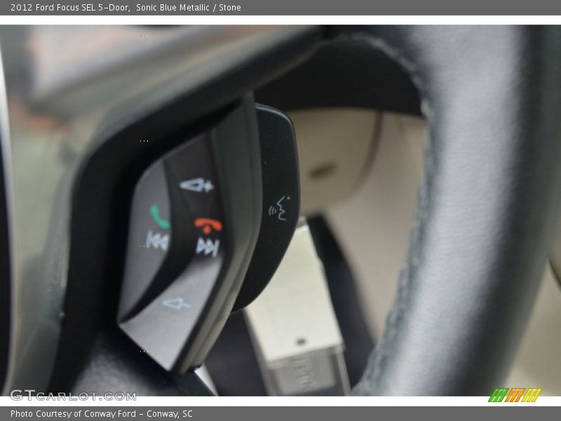 Sonic Blue Metallic / Stone 2012 Ford Focus SEL 5-Door