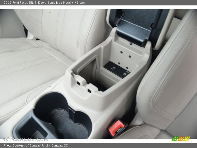 Sonic Blue Metallic / Stone 2012 Ford Focus SEL 5-Door