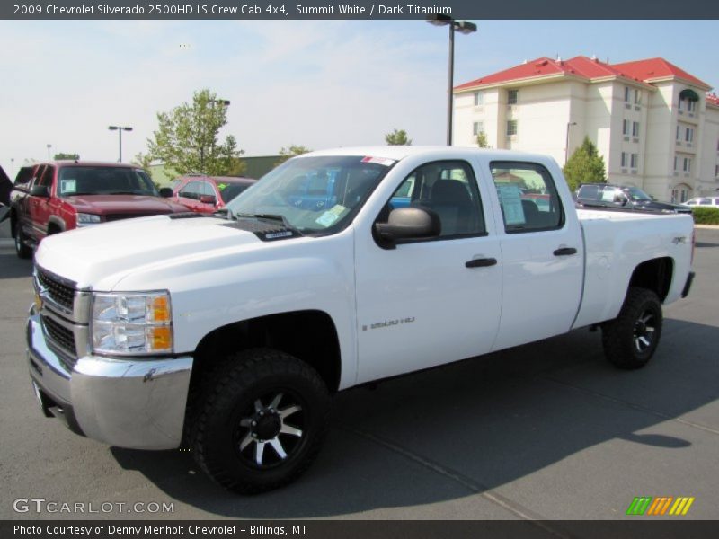 Summit White / Dark Titanium 2009 Chevrolet Silverado 2500HD LS Crew Cab 4x4