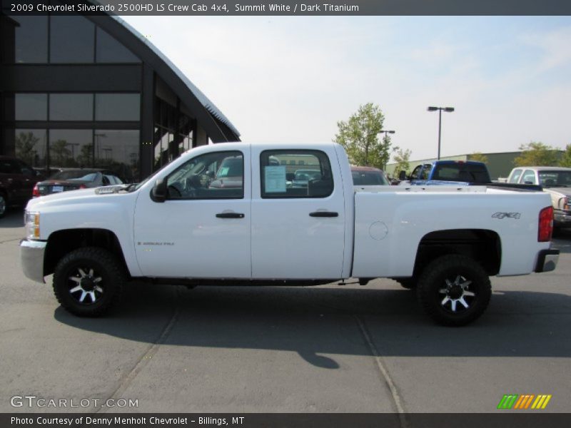 Summit White / Dark Titanium 2009 Chevrolet Silverado 2500HD LS Crew Cab 4x4