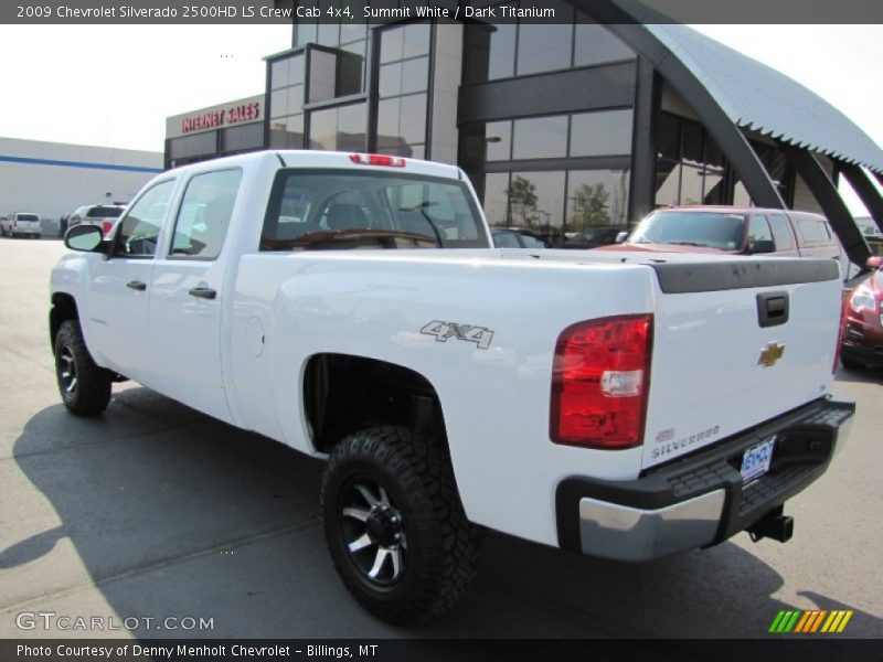 Summit White / Dark Titanium 2009 Chevrolet Silverado 2500HD LS Crew Cab 4x4
