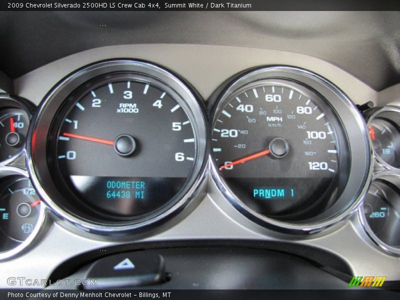 Summit White / Dark Titanium 2009 Chevrolet Silverado 2500HD LS Crew Cab 4x4