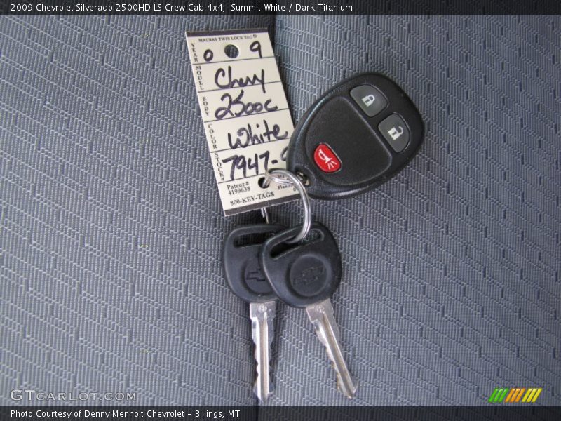 Keys of 2009 Silverado 2500HD LS Crew Cab 4x4