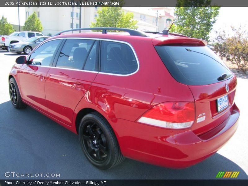 Salsa Red / Anthracite 2009 Volkswagen Jetta TDI SportWagen