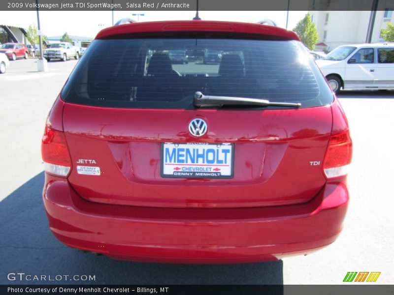 Salsa Red / Anthracite 2009 Volkswagen Jetta TDI SportWagen