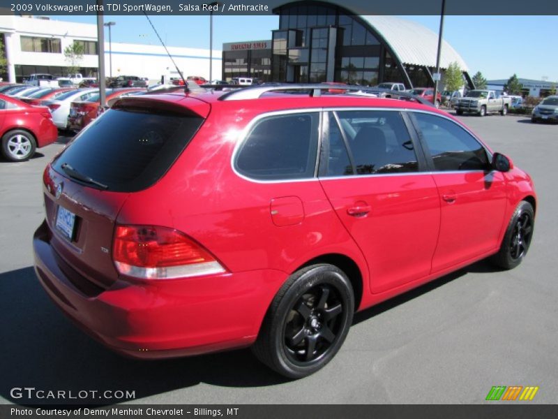 Salsa Red / Anthracite 2009 Volkswagen Jetta TDI SportWagen