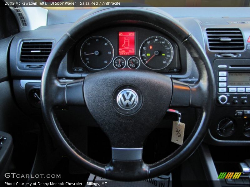 Salsa Red / Anthracite 2009 Volkswagen Jetta TDI SportWagen
