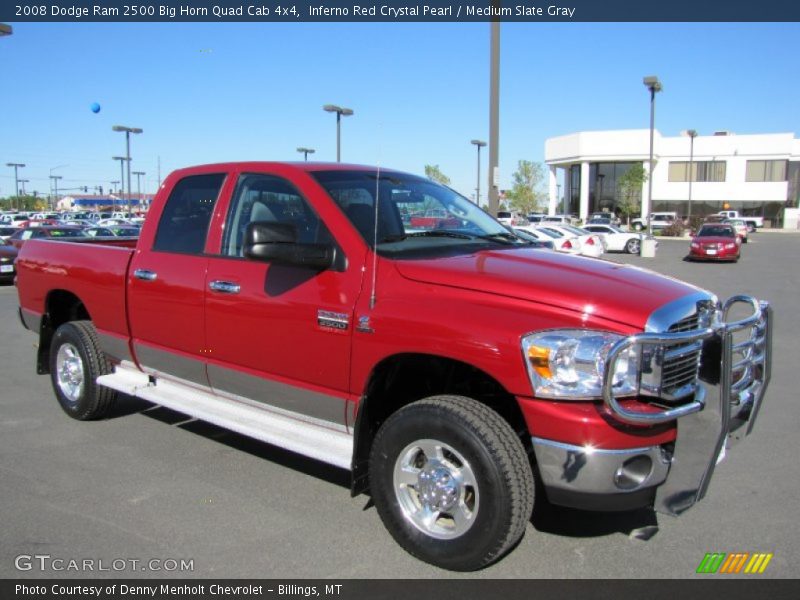 Inferno Red Crystal Pearl / Medium Slate Gray 2008 Dodge Ram 2500 Big Horn Quad Cab 4x4