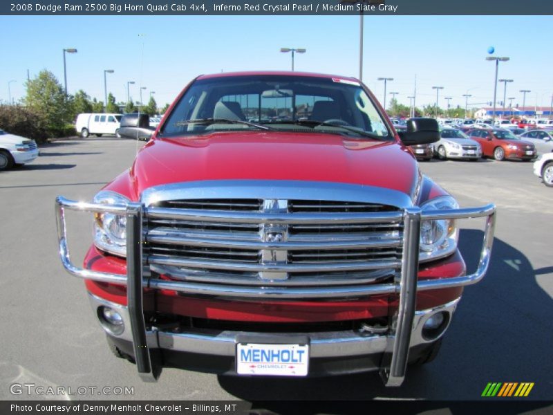 Inferno Red Crystal Pearl / Medium Slate Gray 2008 Dodge Ram 2500 Big Horn Quad Cab 4x4