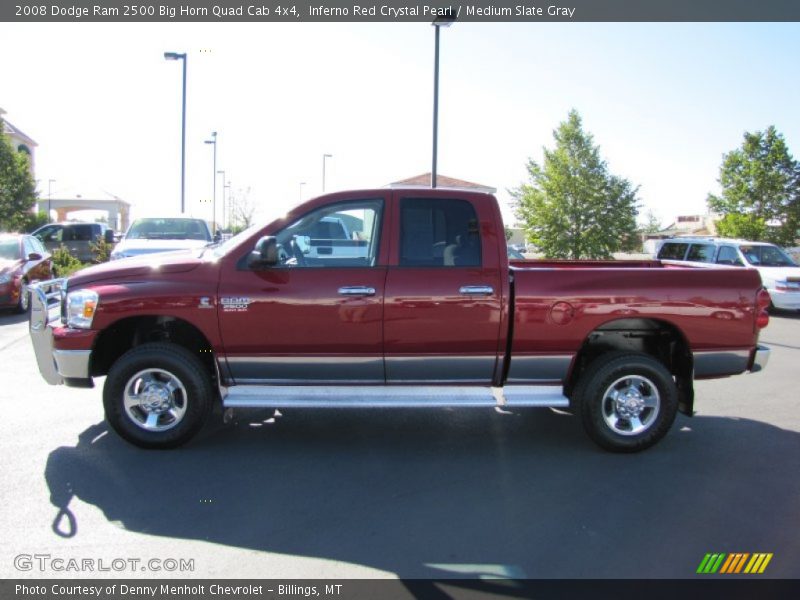 Inferno Red Crystal Pearl / Medium Slate Gray 2008 Dodge Ram 2500 Big Horn Quad Cab 4x4