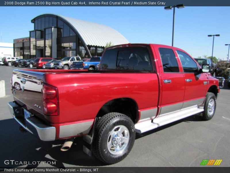 Inferno Red Crystal Pearl / Medium Slate Gray 2008 Dodge Ram 2500 Big Horn Quad Cab 4x4
