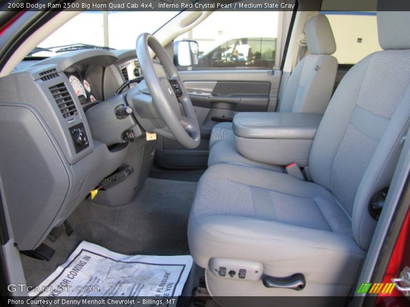 Inferno Red Crystal Pearl / Medium Slate Gray 2008 Dodge Ram 2500 Big Horn Quad Cab 4x4