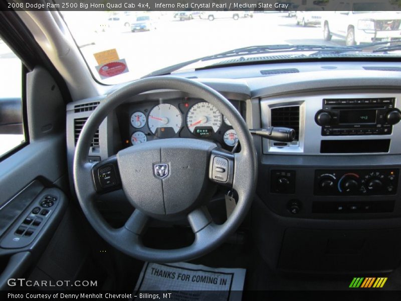 Inferno Red Crystal Pearl / Medium Slate Gray 2008 Dodge Ram 2500 Big Horn Quad Cab 4x4