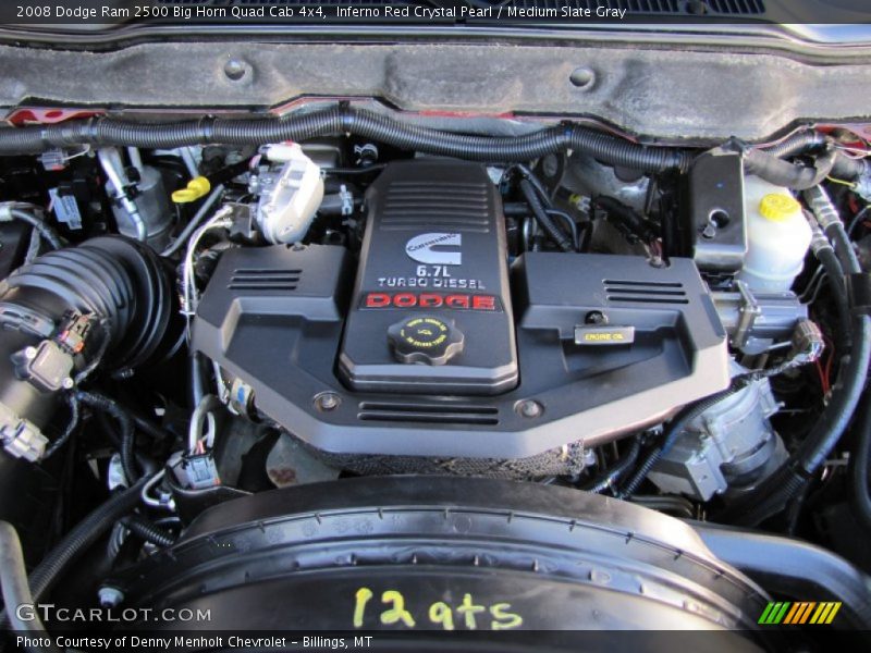 Inferno Red Crystal Pearl / Medium Slate Gray 2008 Dodge Ram 2500 Big Horn Quad Cab 4x4