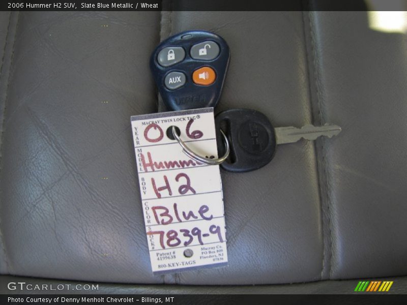 Keys of 2006 H2 SUV