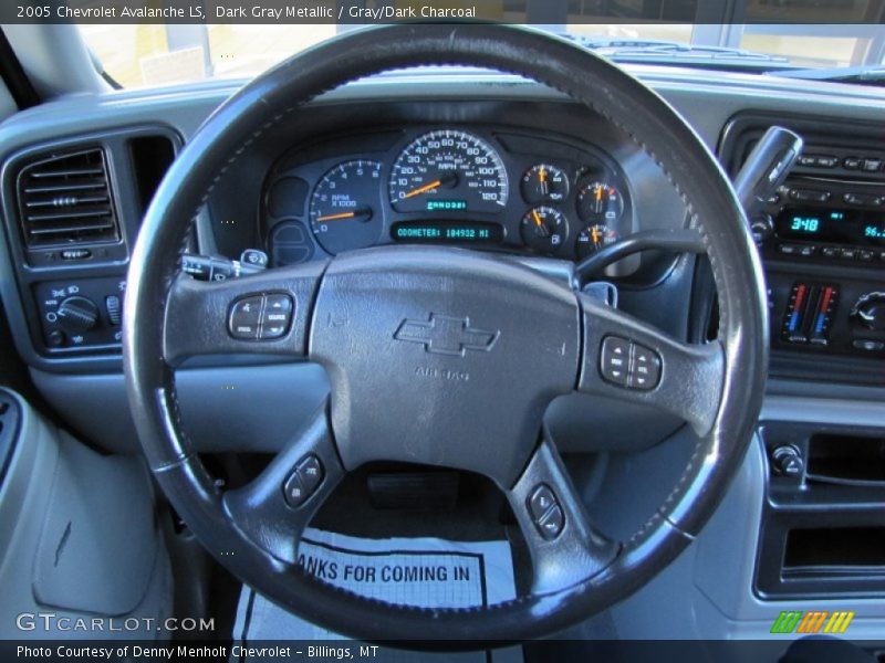 Dark Gray Metallic / Gray/Dark Charcoal 2005 Chevrolet Avalanche LS