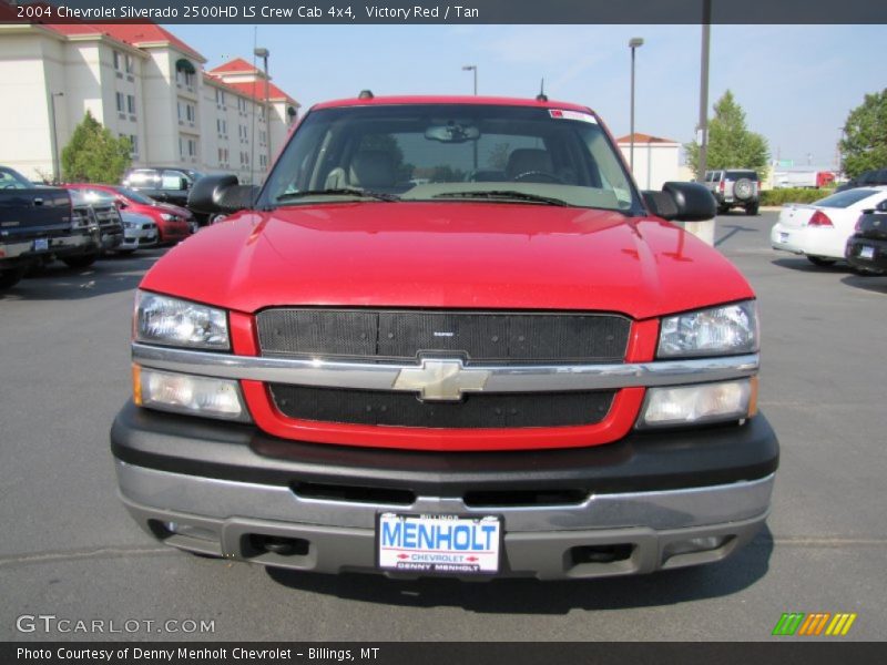 Victory Red / Tan 2004 Chevrolet Silverado 2500HD LS Crew Cab 4x4