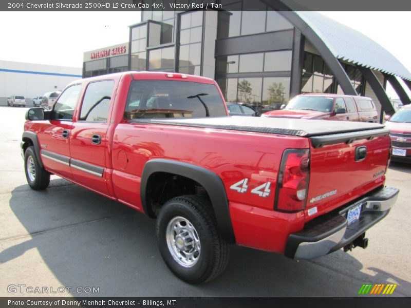 Victory Red / Tan 2004 Chevrolet Silverado 2500HD LS Crew Cab 4x4
