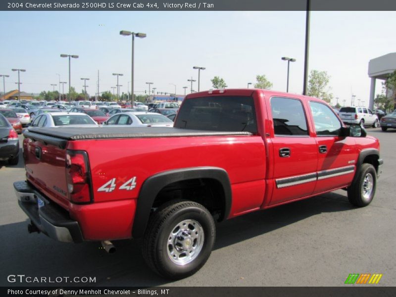 Victory Red / Tan 2004 Chevrolet Silverado 2500HD LS Crew Cab 4x4