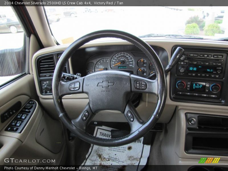 Victory Red / Tan 2004 Chevrolet Silverado 2500HD LS Crew Cab 4x4