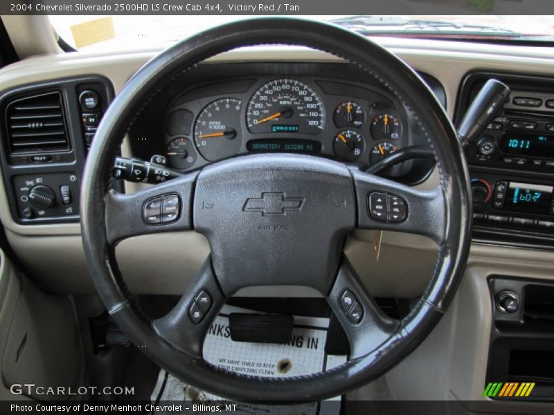 Victory Red / Tan 2004 Chevrolet Silverado 2500HD LS Crew Cab 4x4