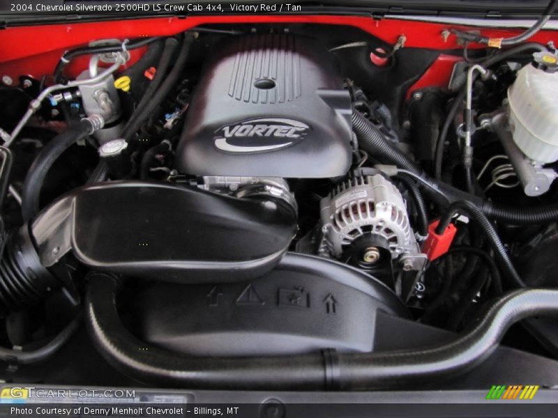 Victory Red / Tan 2004 Chevrolet Silverado 2500HD LS Crew Cab 4x4