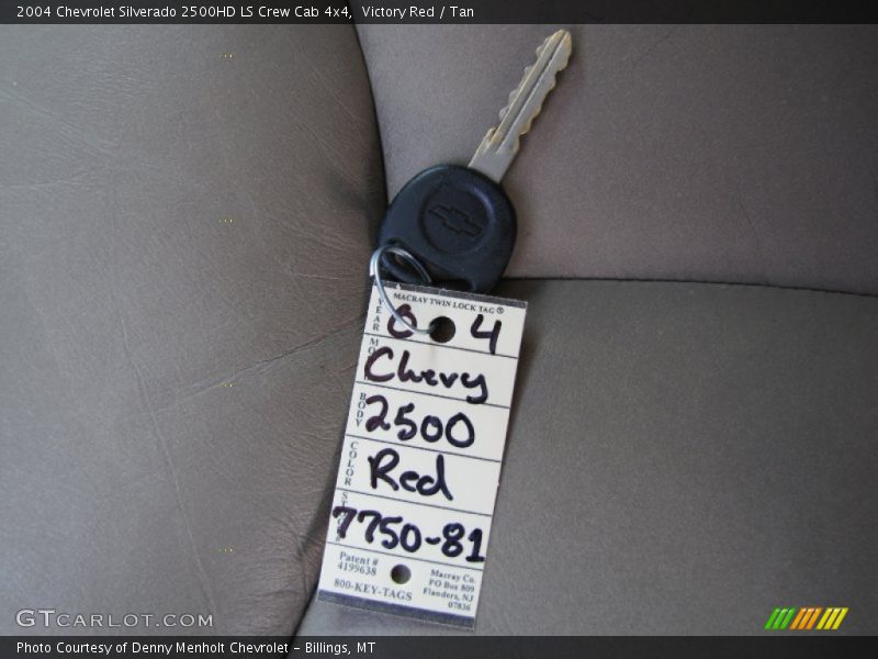Victory Red / Tan 2004 Chevrolet Silverado 2500HD LS Crew Cab 4x4