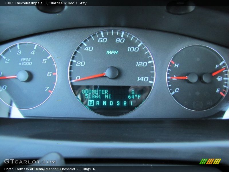 Bordeaux Red / Gray 2007 Chevrolet Impala LT