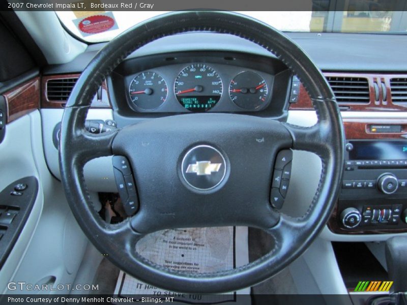 Bordeaux Red / Gray 2007 Chevrolet Impala LT
