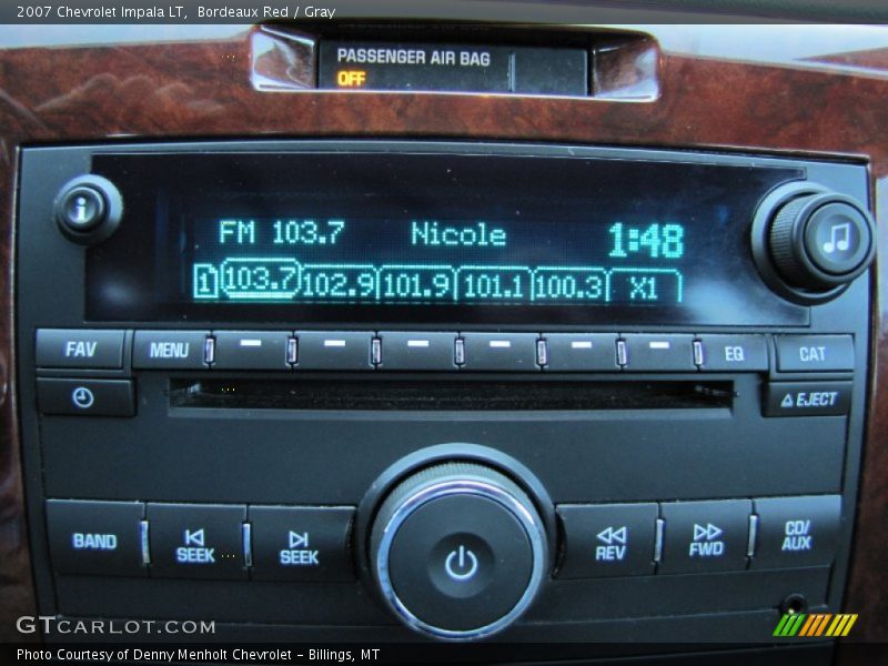 Bordeaux Red / Gray 2007 Chevrolet Impala LT