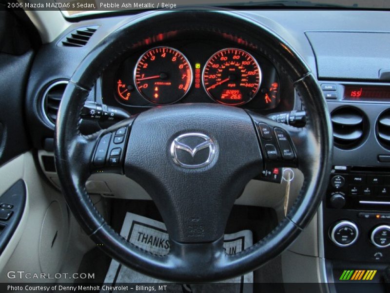 Pebble Ash Metallic / Beige 2006 Mazda MAZDA6 s Sedan