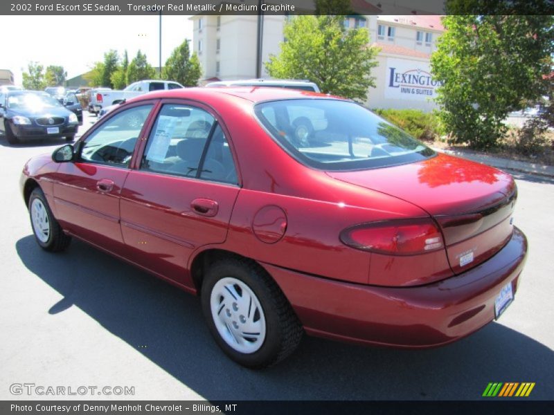 Toreador Red Metallic / Medium Graphite 2002 Ford Escort SE Sedan