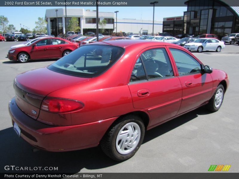 Toreador Red Metallic / Medium Graphite 2002 Ford Escort SE Sedan