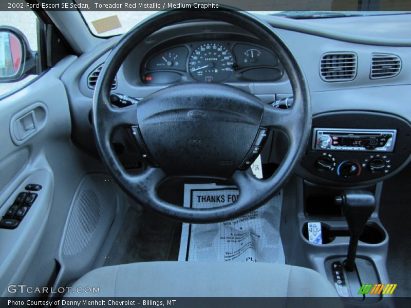 Toreador Red Metallic / Medium Graphite 2002 Ford Escort SE Sedan