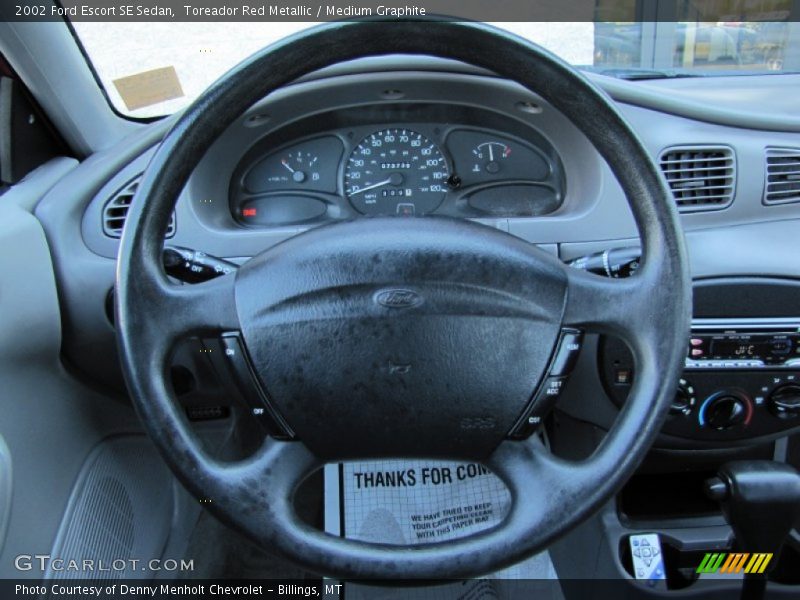 Toreador Red Metallic / Medium Graphite 2002 Ford Escort SE Sedan