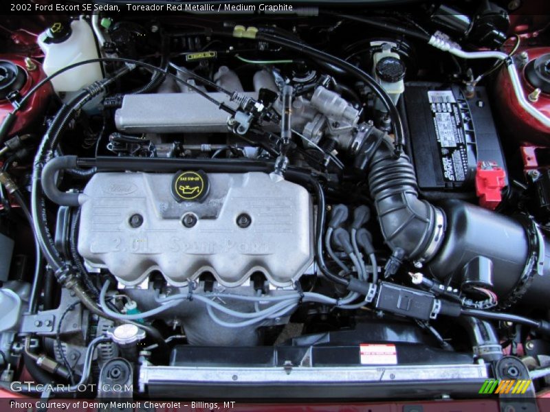 Toreador Red Metallic / Medium Graphite 2002 Ford Escort SE Sedan