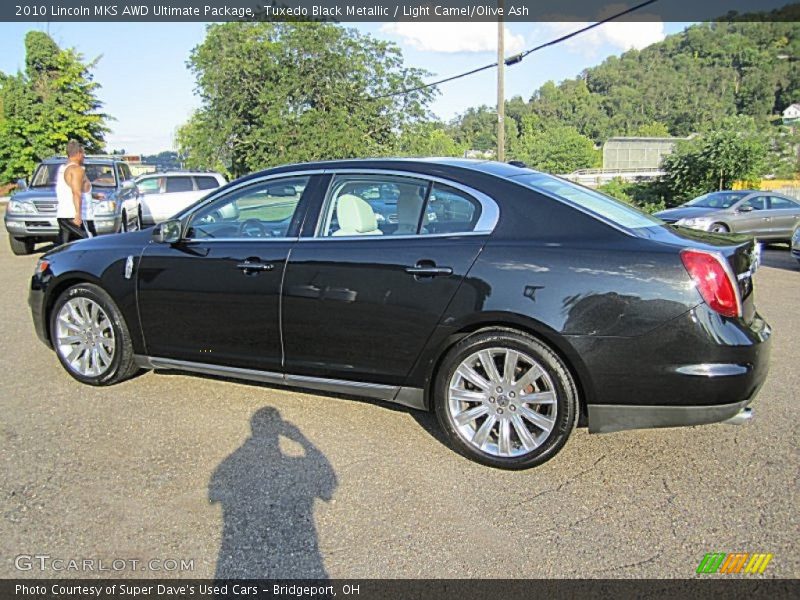 Tuxedo Black Metallic / Light Camel/Olive Ash 2010 Lincoln MKS AWD Ultimate Package