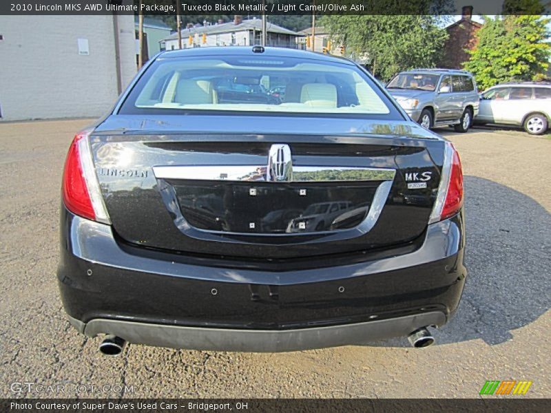 Tuxedo Black Metallic / Light Camel/Olive Ash 2010 Lincoln MKS AWD Ultimate Package