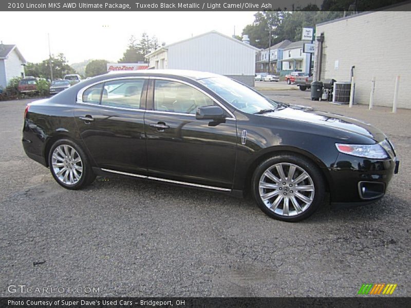 Tuxedo Black Metallic / Light Camel/Olive Ash 2010 Lincoln MKS AWD Ultimate Package