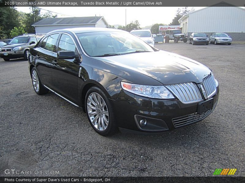 Tuxedo Black Metallic / Light Camel/Olive Ash 2010 Lincoln MKS AWD Ultimate Package