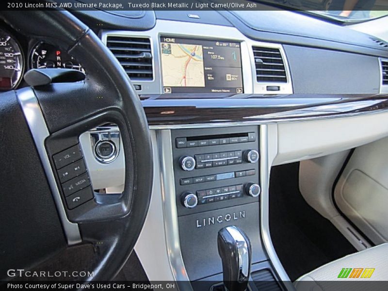 Tuxedo Black Metallic / Light Camel/Olive Ash 2010 Lincoln MKS AWD Ultimate Package