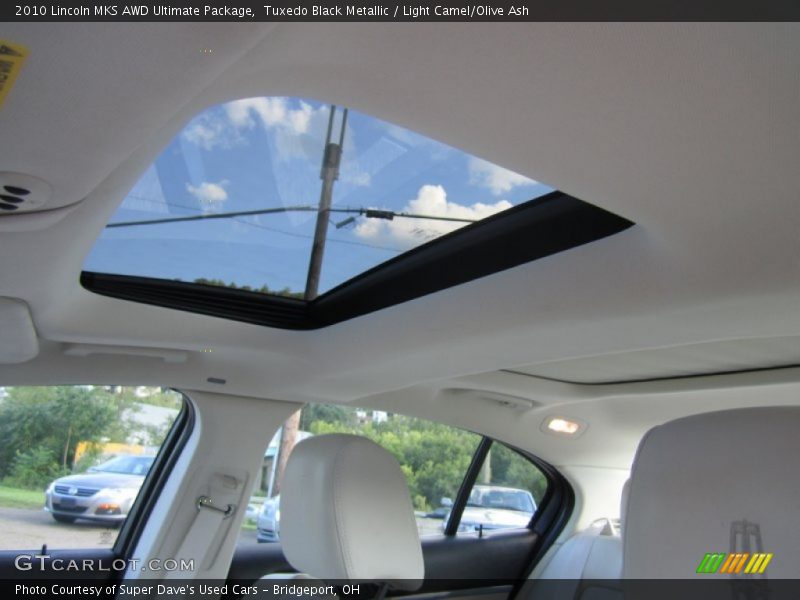 Tuxedo Black Metallic / Light Camel/Olive Ash 2010 Lincoln MKS AWD Ultimate Package