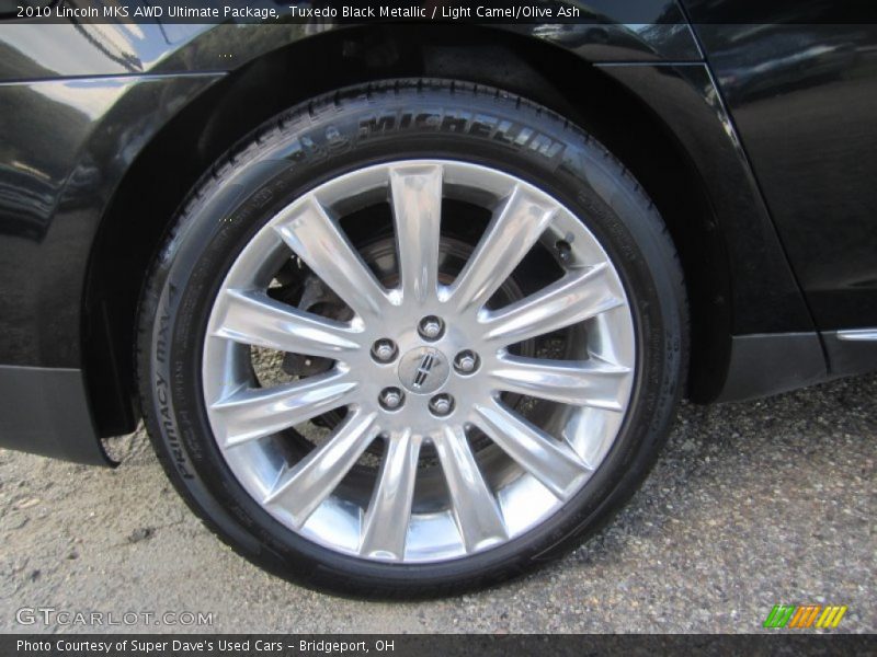 Tuxedo Black Metallic / Light Camel/Olive Ash 2010 Lincoln MKS AWD Ultimate Package