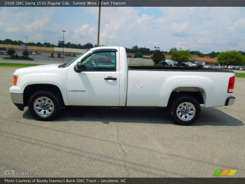Summit White / Dark Titanium 2008 GMC Sierra 1500 Regular Cab