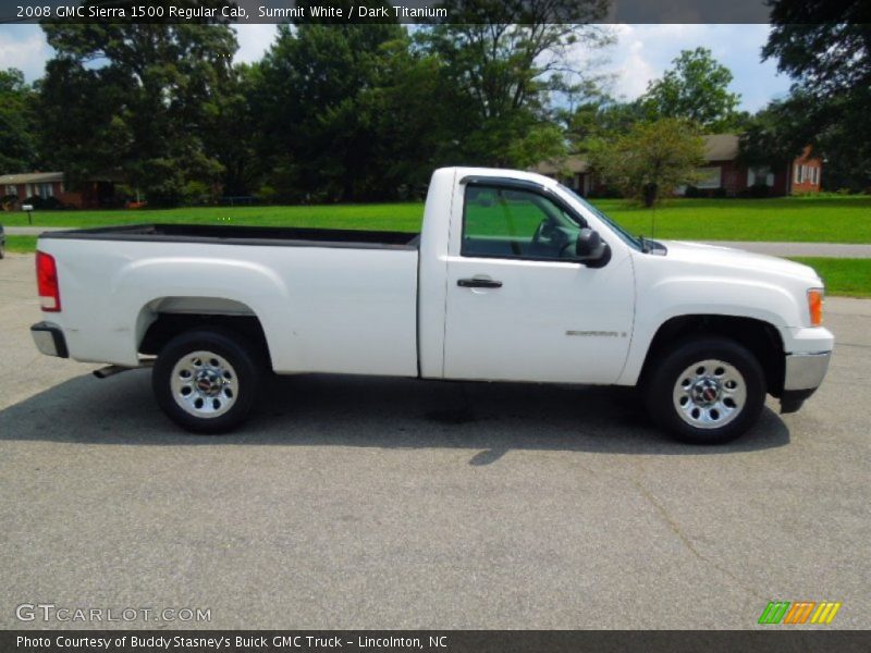 Summit White / Dark Titanium 2008 GMC Sierra 1500 Regular Cab