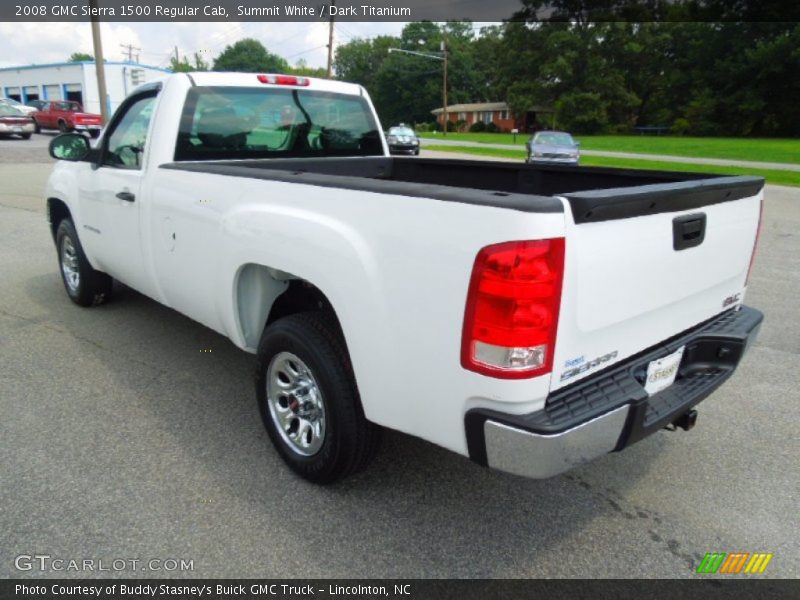 Summit White / Dark Titanium 2008 GMC Sierra 1500 Regular Cab