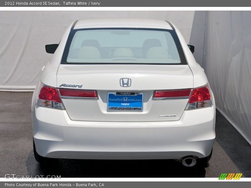 Taffeta White / Ivory 2012 Honda Accord SE Sedan