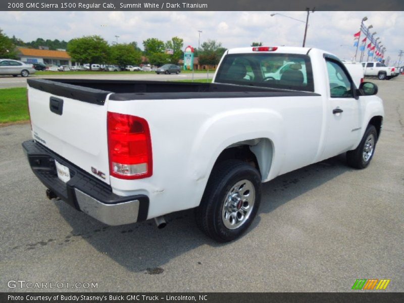 Summit White / Dark Titanium 2008 GMC Sierra 1500 Regular Cab