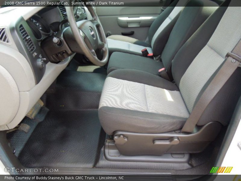 Summit White / Dark Titanium 2008 GMC Sierra 1500 Regular Cab